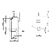 DPI Rect. PNP NO P2mm noyé 30x10,5x16,5mm 10-30Vdc / DIN 46244