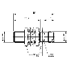 DPI M12 PNP NO P6mm quasi-noyé lg45(29.5)mm Laiton 10-30Vdc / M12 4P