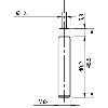 DPI M08 PNP NF P1,5mm noyé 45,5(40,2)mm Laiton 10-30Vdc Câble 10m