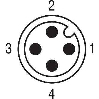 DPI M18 NPN NO P5mm noyé lg64(48)mm Laiton 10-30Vdc / M12 4P-Lire la description
