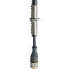 DPI M12 sans fil P4mm non noyé lg60(37)mm Laiton / M12 4P+C2m
