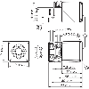 DPI Rect. PNP NF P40mm non noyé 40x40x86mm Plast. / M12 4P