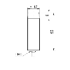 DPI D17 PNP NO P12mm non noyé lg56mm Inox 10-30Vdc WD / Câble 2m
