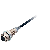 DPI M12 2 fils DC NF P7mm noyé Inox 10-30Vdc Câble 5m Robot