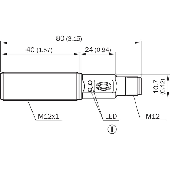 DPC M12 PNP/NPN NO/NF P0-8mm non noyé Teach Plast. 10-36Vdc / M12 4P-Lire la description