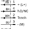 DPC M12 PNP/NPN NO/NF P0-8mm non noyé Teach Plast. 10-36Vdc / M12 4P