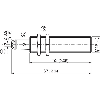 DPI M18 NPN NO P8mm noyé lg67(52)mm Laiton 10-30Vdc / Câble 2m PVC