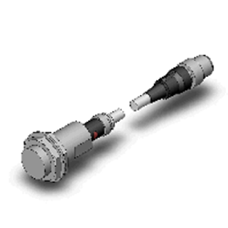DPI M18 2 fils DC NO P7mm noyé lg56(36)mm Tout-Inox / M12 4P+C0.3m-Lire la description