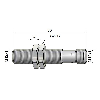 DPI M12 PNP NO P4mm noyé 60mm Laiton 10-30Vdc / M12 4P