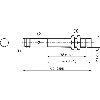 DPI M12 NPN NO P8mm non noyé lg65(38)mm Laiton 10-30Vdc / M12 4P