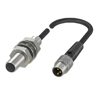 DPI M08 PNP NO P2mm noyé lg40mm Inox / M08 3P+C0.3m PUR-Lire la description