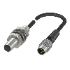 DPI M08 PNP NO P2mm noyé lg40mm Inox / M08 3P+C0.3m PUR