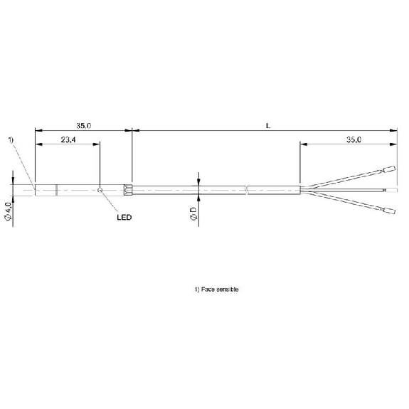 DPI D04 PNP NO P5mm non noyé lg35mm Inox 10-30Vdc / Câble 5m PUR DPI D04 PNP NO P5mm non noyé lg35mm Inox 10-30Vdc / Câble 5m PUR-Lire la description