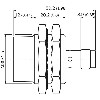 DPI M30 PNP NO P20mm non noyé IO-Link lg50(20)mm Inox V2A / M12A 4P