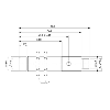 DPI M18 PNP NO+NF P8mm non noyé lg83(40)mm Laiton 10-30Vdc / M12 4P
