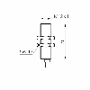 DPI HT M12 NPN NO P4mm noyé lg40mm 12-30Vdc +100°C / Câble 1m FEP