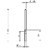 DPI D03 PNP NO P1mm noyé 22mm Inox 10-30Vdc Câble 2m PUR