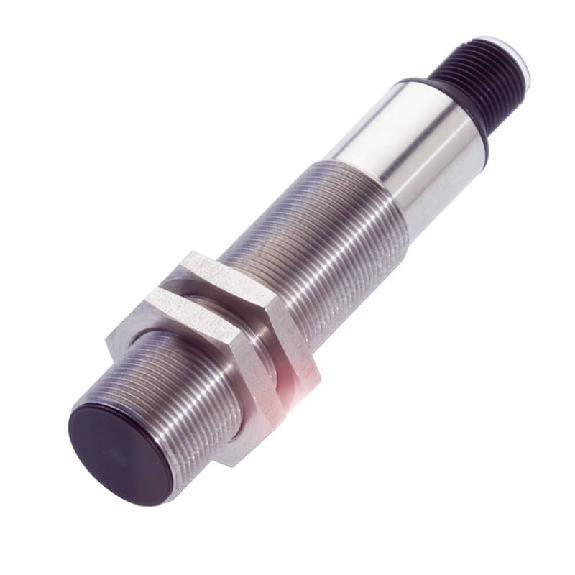 DPC M18 NPN NF P8mm noyé Pot. lg88,5(53)mm Inox / M12 4P-Lire la description