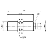 DPI M18 NPN NO P5mm noyé lg65(50)mm Laiton 12-30Vdc / M12 4P