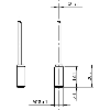 DPI M08 NPN NO P2mm noyé 18,4mm Inox 10-30Vdc Câble 2m PUR