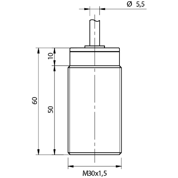 DPI M30 PNP NO P15mm noyé Laiton Câble 5m PVC-Lire la description