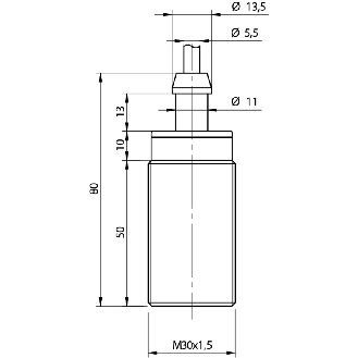 DPI M30 PNP NF P10mm noyé Laiton Câble 2m PVC-Lire la description
