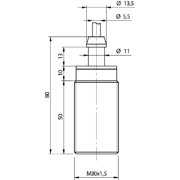 DPI M30 PNP NF P10mm noyé Laiton Câble 2m PVC-Lire la description