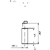 DPI M12 PNP NO P2mm noyé Laiton 10-30Vdc, câble 2m