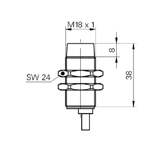 DPI M18 2 fils NAMUR P8mm non noyé lg32mm 5-30Vdc ATEX / Câble-Lire la description