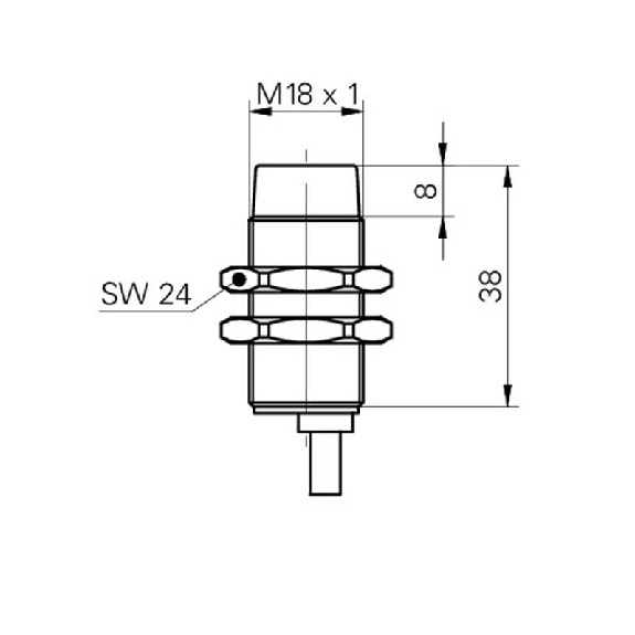 DPI M18 2 fils NAMUR P8mm non noyé lg32mm 5-30Vdc ATEX / Câble-Lire la description