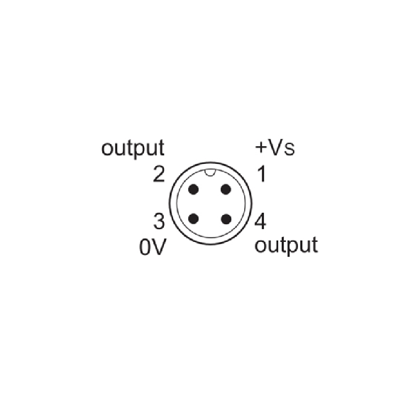 DPI M12 ANA 0-10V P0-4mm noyé 50(35)mm Laiton / M12 4P-Lire la description