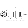 DPC M30 PNP NO/NF P30mm non noyé lg66,5(38)mm PBT / Câble 2m PUR