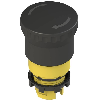 Bouton “coup de poing” noir, Ø 40 mm, déverrouillage par rotation - E2 1PERZ4511