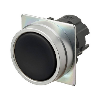 Bp Ø22mm plat alterné opaque noir (métal brossé)-Lire la description