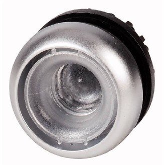 Bouton-poussoir, plat, sans étiquette, à rappel-Lire la description
