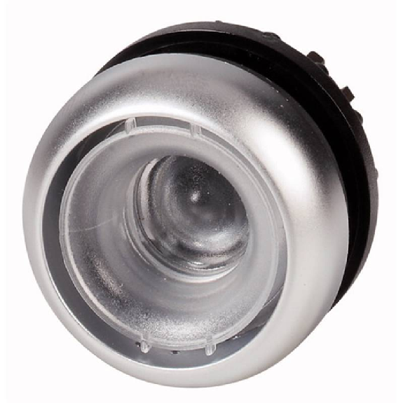 Bouton-poussoir, plat, sans étiquette, à rappel-Lire la description