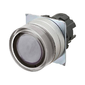 Bp Ø22mm protégé alterné blanc transparent lumineux-Lire la description