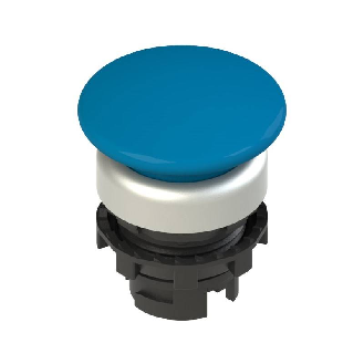 Bouton coup de poing" Ø36mm à impulsion, bleu (chromé)"-Lire la description