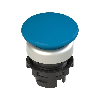 Bouton coup de poing" Ø36mm à impulsion, bleu (chromé)"