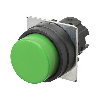Bp Ø22mm dépassant momentané opaque vert (noir)