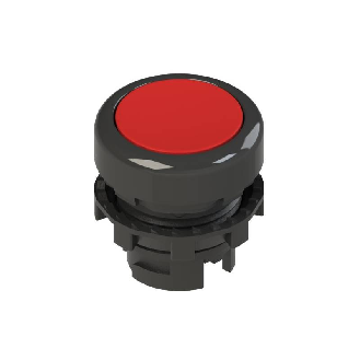 Bp Ø20mm lumineux affleurant, rouge (noir) - E2 1PL2R3210-Lire la description