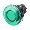 Bp champignon Ø40mm momentané vert transparent lumineux