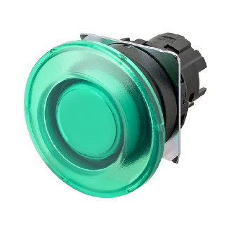 Bp champignon Ø40mm momentané vert transparent lumineux-Lire la description