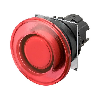 Bp champignon Ø40mm alterné rouge transparent lumineux