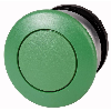 Bouton-poussoir, coup de poing, vert, à rappel