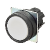Bp Ø22mm plat alterné opaque blanc (noir)