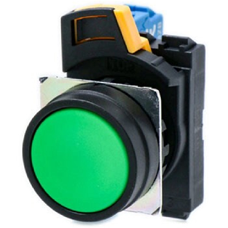 Btp Ø22mm plat opaque vert (noir) 1NO-Lire la description