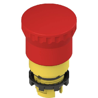 Bouton arrêt d'urgence Ø 40 mm avec déverrouillage push-pull, -40°C ... +80°C -E2 1PEPZ4531-T6-Lire la description