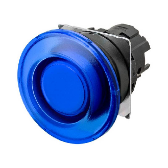 Bp champignon Ø40mm momentané bleu transparent lumineux-Lire la description