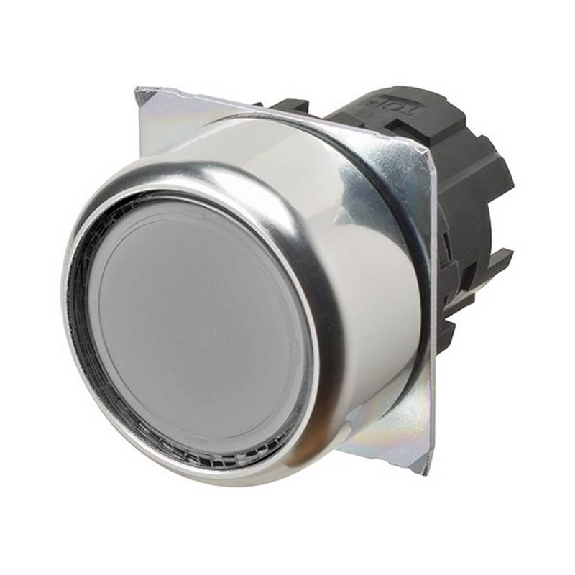 Bp Ø22mm plat momentané blanc transparent lumineux-Lire la description